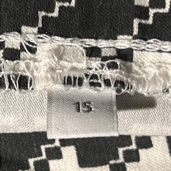 Reitmans Women's Skirt 15 Black White Herringbone - Picture 8 of 13